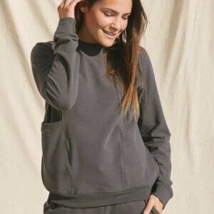 lunya Dreamy Wool Alpaca Fleece Relaxed Sweatshirt - Size Small